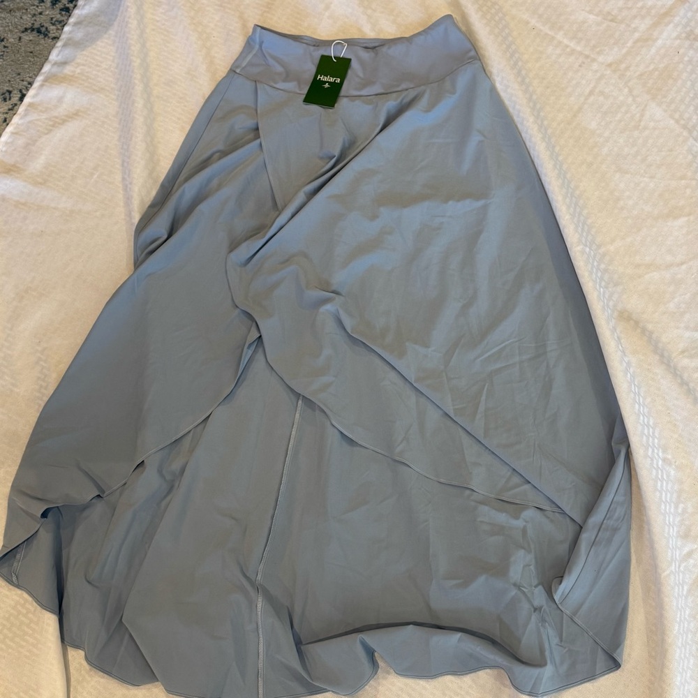 Halara Breezeful™ High Waisted High Low Ruffle 2-in-1 Flowy Quick Dry S NWT
